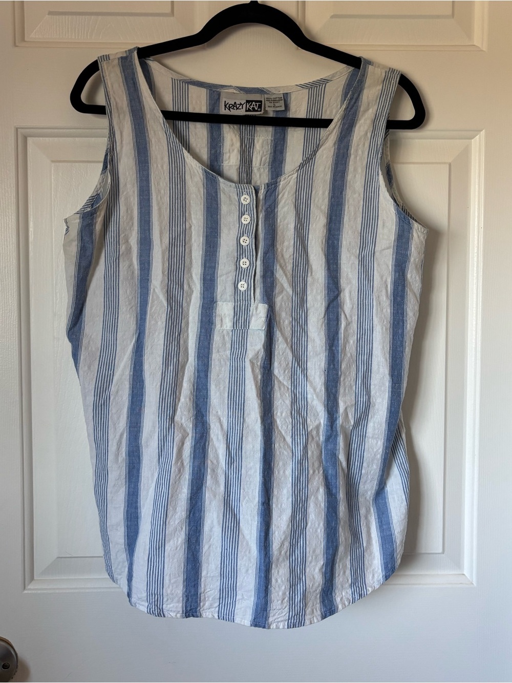 Vintage 90’s Krazy Kat Cotton Sleeveless Blouse